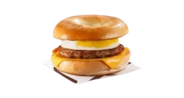 Sausage ‘N Egg Bagel with Plain Bagel