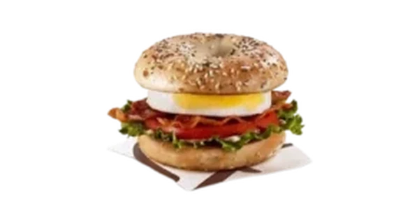 Egg BLT Bagel with Everything Bagel