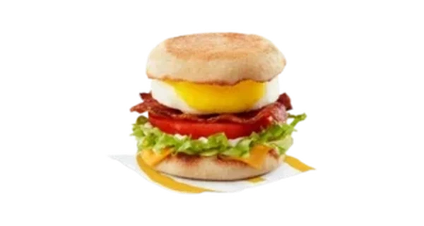 Egg BLT McMuffin with Shredded Lettuce