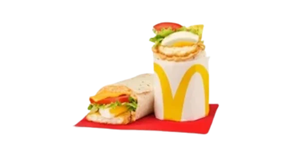 Spicy Egg & Hash Brown Breakfast Wrap